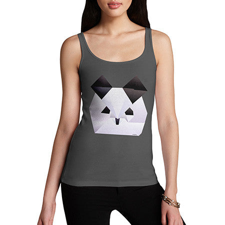 Women's Origami Panda Face Tank Top