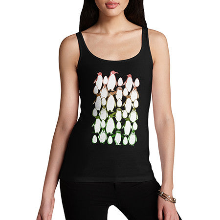 Women's Penguin Christmas Party Tank Top