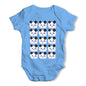 Origami Panda Baby Faces Baby Grow Bodysuit