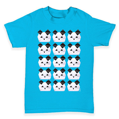 Origami Panda Baby Faces Baby Toddler T-Shirt