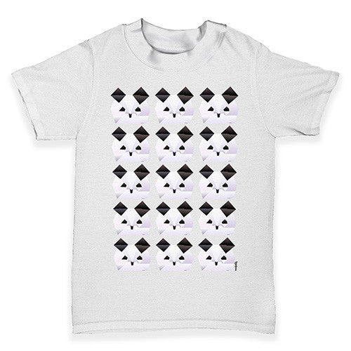 Origami Panda Baby Faces Baby Toddler T-Shirt