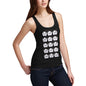 Women's Origami Panda Baby Faces Tank Top