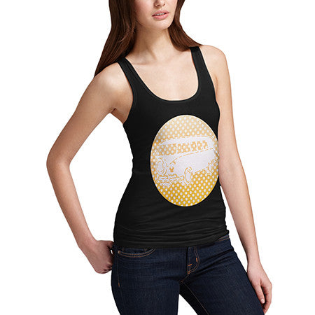 Women's Orange Hippie Van Tank Top