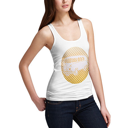 Women's Orange Hippie Van Tank Top