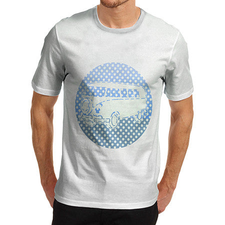 Men's Blue Hippie Van T-Shirt