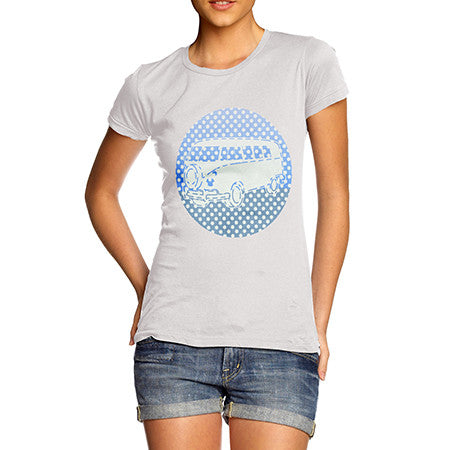 Women's Blue Hippie Van T-Shirt