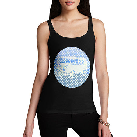 Women's Blue Hippie Van Tank Top