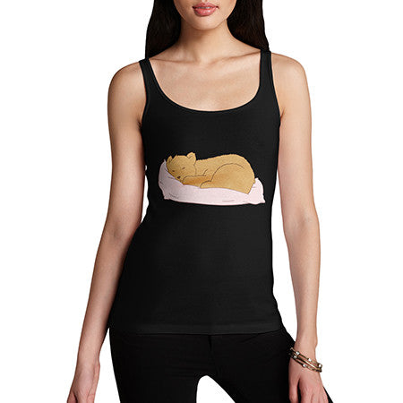 Women's Silly Bear Sleeping Tank Top