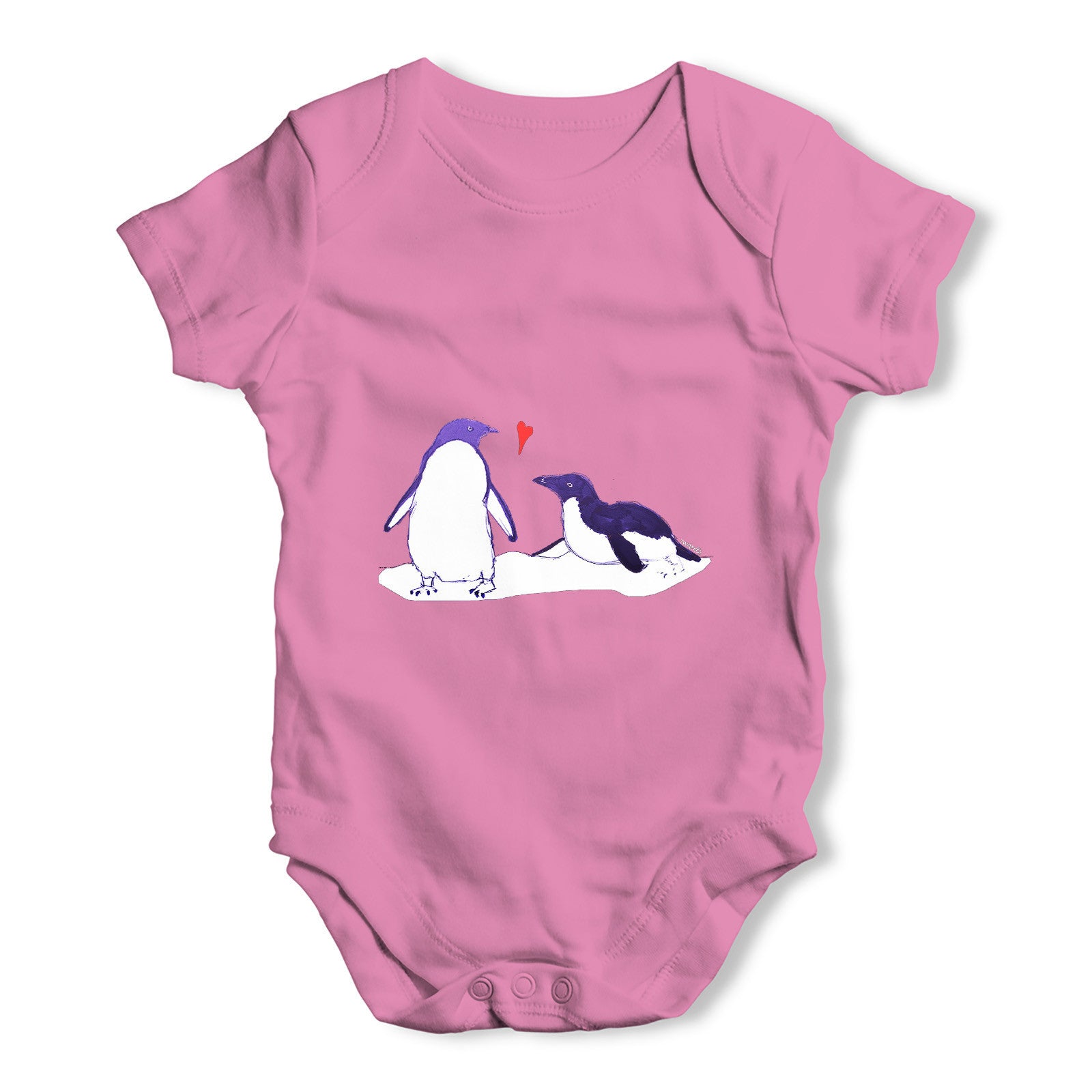 Penguin Love Baby Grow Bodysuit