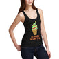 Womens Ice Cream Tree Black Tank Top