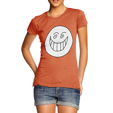 Women's Grin Face Meme T-Shirt