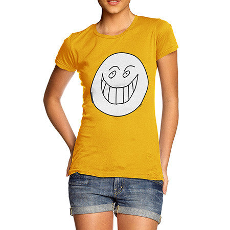 Women's Grin Face Meme T-Shirt