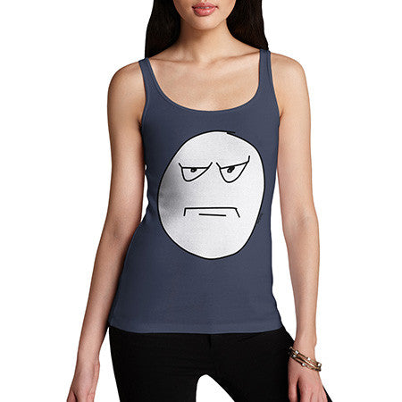 Women's Grumpy Face Meme Tank Top