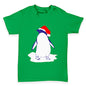 Penguin With Santa Hat Baby Toddler T-Shirt