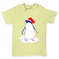 Penguin With Santa Hat Baby Toddler T-Shirt