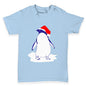 Penguin With Santa Hat Baby Toddler T-Shirt