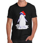 Men's Penguin With Santa Hat T-Shirt