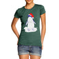 Women's Penguin With Santa Hat T-Shirt