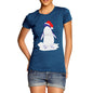 Women's Penguin With Santa Hat T-Shirt