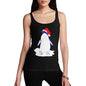 Women's Penguin With Santa Hat Tank Top