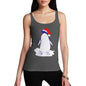 Women's Penguin With Santa Hat Tank Top