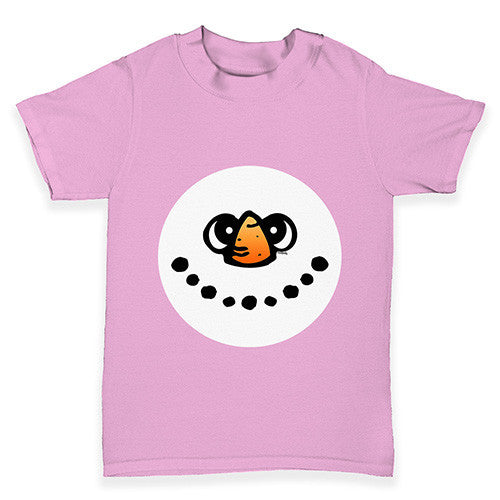 Snowman Face Baby Toddler T-Shirt