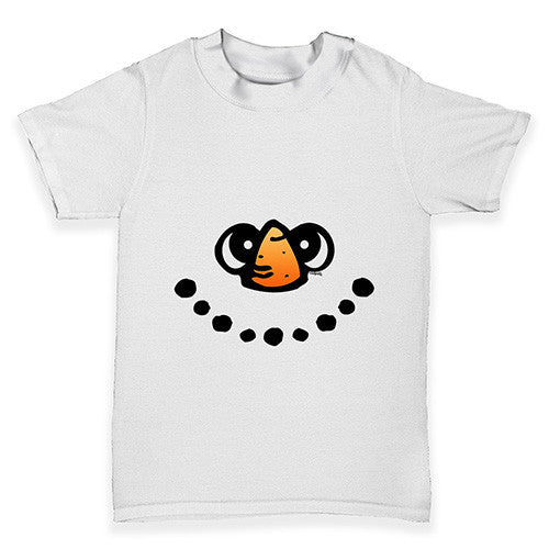 Snowman Face Baby Toddler T-Shirt