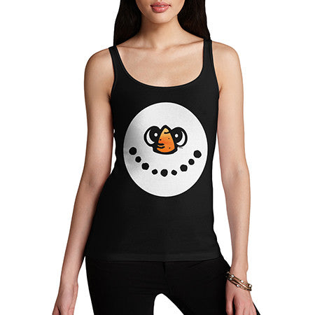 Women's Snowman Face Tank Top