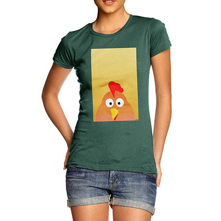 Women's Spring Chicken Bottle Green T-Shirt