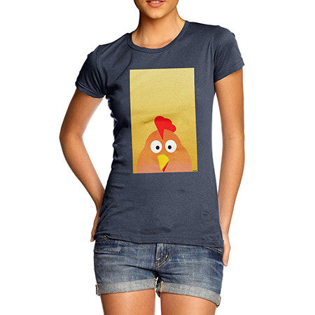 Women's Spring Chicken Navy T-Shirt