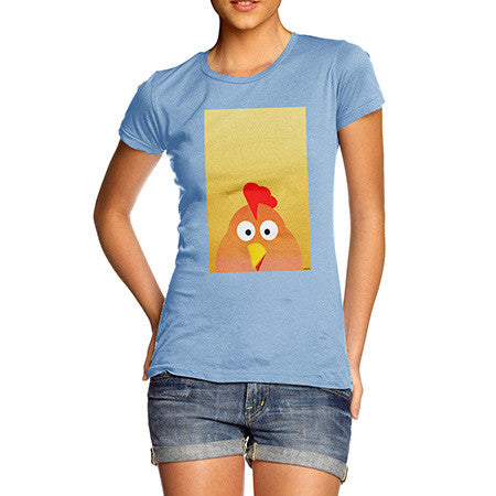 Women's Spring Chicken Sky Blue T-Shirt