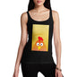 Womens Spring Chicken Black Tank Top