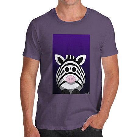 Men's Fat Zebra Plum T-Shirt