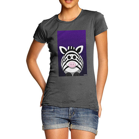 Women's Fat Zebra Dark Grey T-Shirt