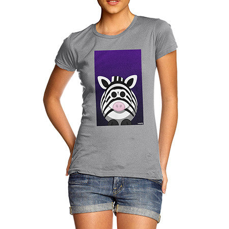 Women's Fat Zebra Light Grey T-Shirt