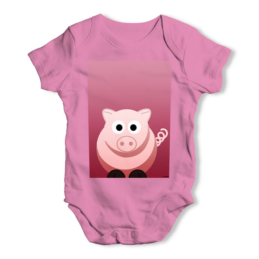 Pink Pig Baby Grow Bodysuit