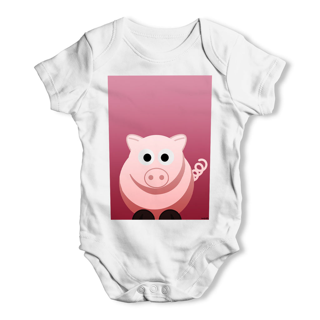 Pink Pig Baby Grow Bodysuit