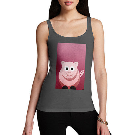 Women's Pink Pig Tank Top