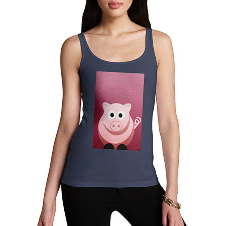 Women's Pink Pig Tank Top