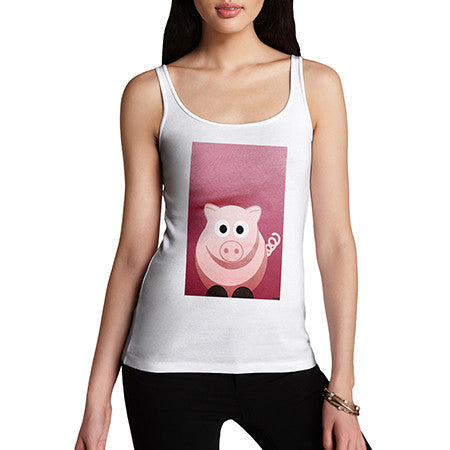 Women's Pink Pig Tank Top