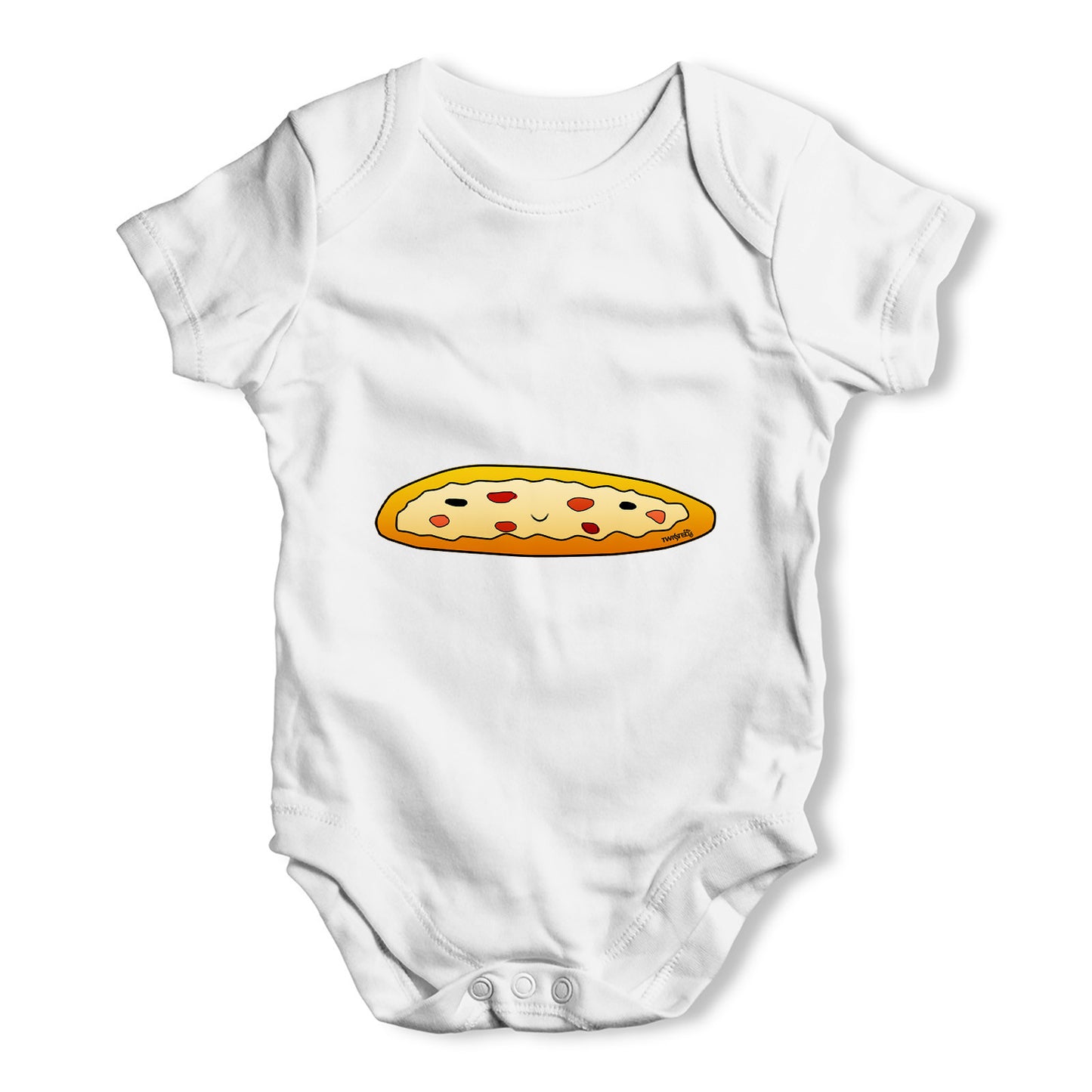 Smiling Pizza Baby Grow Bodysuit