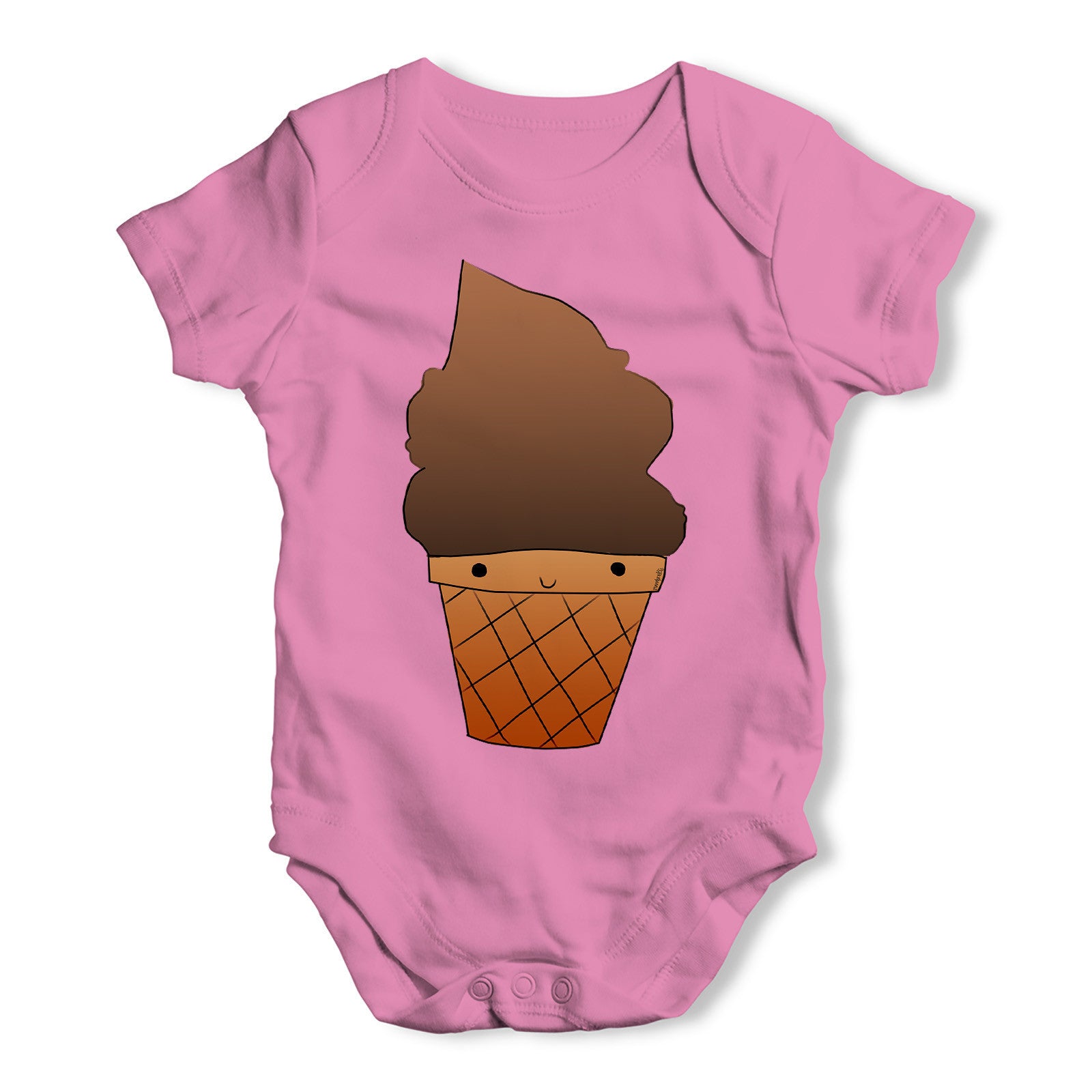 Chocolate Ice Cream Baby Grow Bodysuit