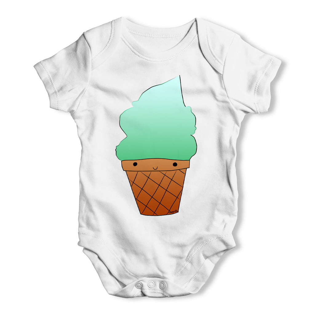 Mint Ice Cream Baby Grow Bodysuit