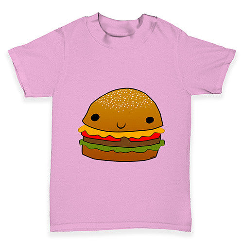 Smiling Cheese Burger Baby Toddler T-Shirt