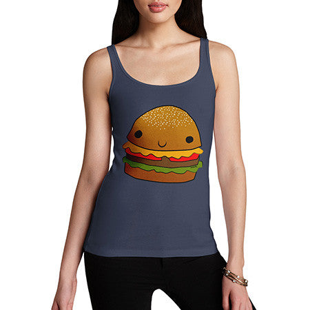 Women's Kawaii Cheeseburger Tank Top