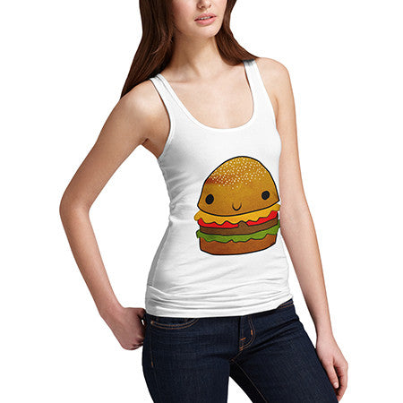 Women's Kawaii Cheeseburger Tank Top