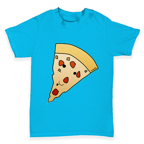 Smiling Pizza Slice Baby Toddler T-Shirt