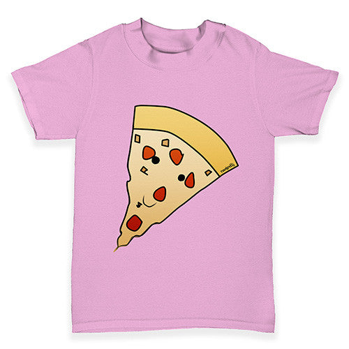 Smiling Pizza Slice Baby Toddler T-Shirt