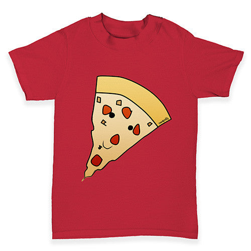 Smiling Pizza Slice Baby Toddler T-Shirt