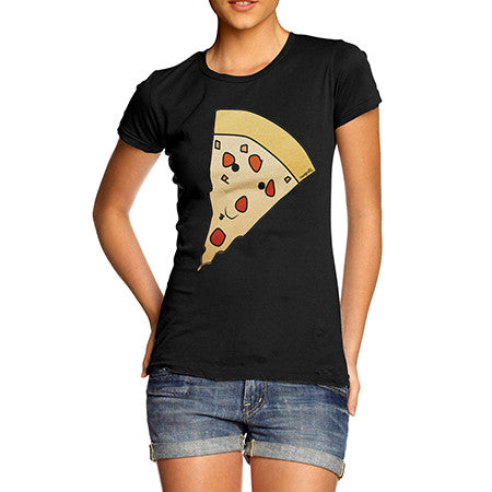 Women's Pizza Face T-Shirt